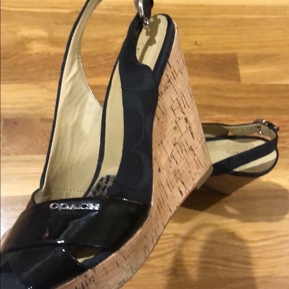 Coach cork and patent wedges - Picture 8 of 8